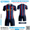 Đồng phục thể thao áo đấu bóng đá BARCA-SN-2023 phối màu đỏ xanh hiện đại