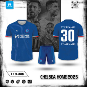 Áo Bóng Đá Chelsea Sân Nhà 2025 Màu Xanh Dương Đậm