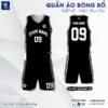 Bộ Quần Áo Bóng Rổ Thiết Kế Đen Trắng Cá Tính - Mã HA-PRO-AoBongRo-20-1