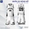 Bộ Quần Áo Bóng Rổ HA PRO Màu Trắng Đen - Thiết Kế Tam Giác Cá Tính