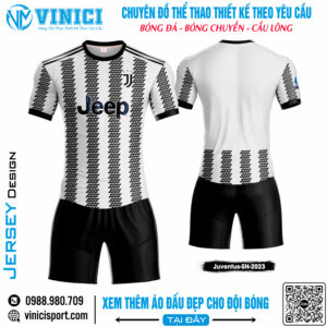 Áo Đấu Juventus SN 2023 Trắng Đen - Thiết Kế Cá Tính, Thoáng Mát Vượt Trội