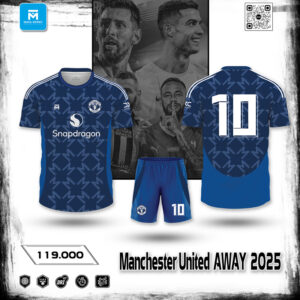 Áo Bóng Đá Manchester United Away 2025 Xanh Navy