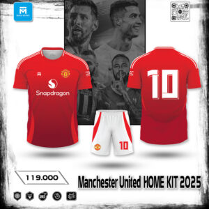Áo Đấu Manchester United HOME KIT 2025 – Đỏ Truyền Thống Rực Lửa