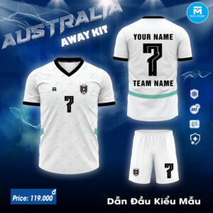 Áo Đấu Australia Away Trắng - Thiết Kế Lịch Lãm, Đậm Chất Thể Thao