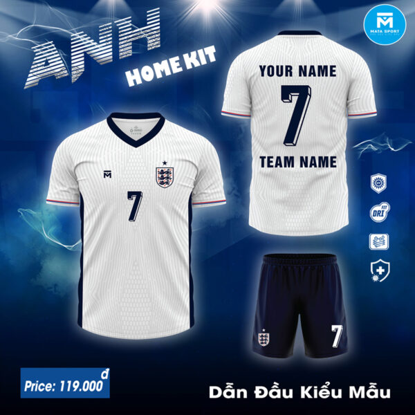Áo Đấu Đội Tuyển Anh 2024 Sân Nhà - Màu Trắng