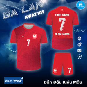 Áo đấu Ba Lan sân khách 2024 - Màu đỏ sức mạnh