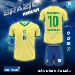 Đồng Phục Brazil Sân Nhà 2024 - Vàng Năng Động