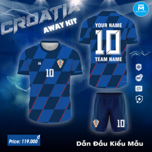 Áo Đội Tuyển Croatia Sân Khách 2024 - Xanh Navy Đậm Chất Thể Thao