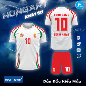 Áo Đội Tuyển Hungary Away 2024 Màu Trắng