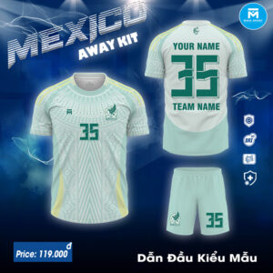 Mexico Away Kit 2024 Màu Xanh Mint - Thiết Kế Aztec Đậm Chất Văn Hóa