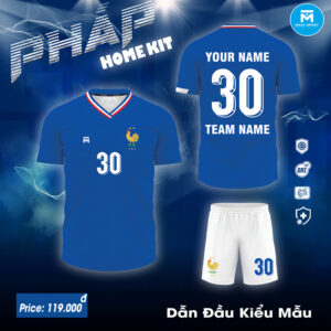 Áo Đội Tuyển Pháp Sân Nhà 2024 - Xanh Dương Đậm