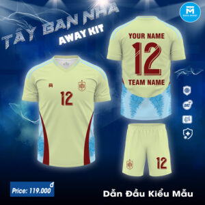 Áo Đấu Tây Ban Nha 2024 Sân Khách - Tông Vàng Sữa Chủ Đạo