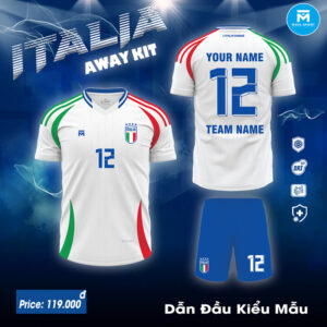 Áo Đội Tuyển Ý Sân Khách 2024 - Trắng