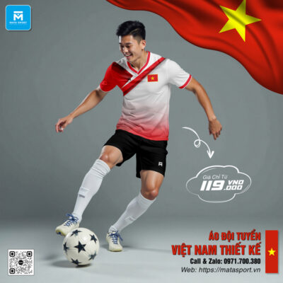 Áo Đội Tuyển Việt Nam Thiết Kế Màu Đỏ Trắng