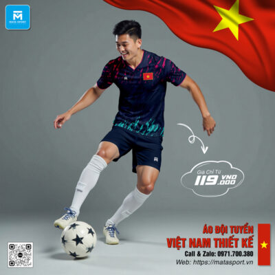 Áo Đấu Đội Tuyển Việt Nam Thiết Kế Màu Tím Than Cá Tính