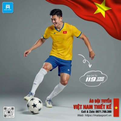 Áo Đội Tuyển Việt Nam Màu Vàng – Thiết Kế Năng Động, Tinh Thần Dân Tộc