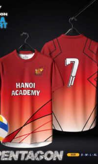 Áo thể thao Mata Sport Pentagon - Đỏ Cam Ombre Năng Động