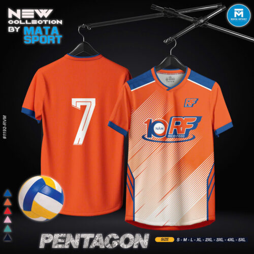 Áo Thể Thao MATA SPORT Pentagon - Cam Năng Động
