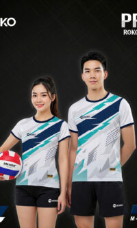 Áo Thể Thao ROKO PRIDE VLB-02 Trắng Navy – Năng Động & Cá Tính