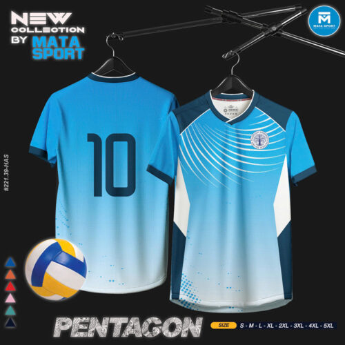Áo Thể Thao PENTAGON Xanh Dương Chuyển Sắc – Mata Sport