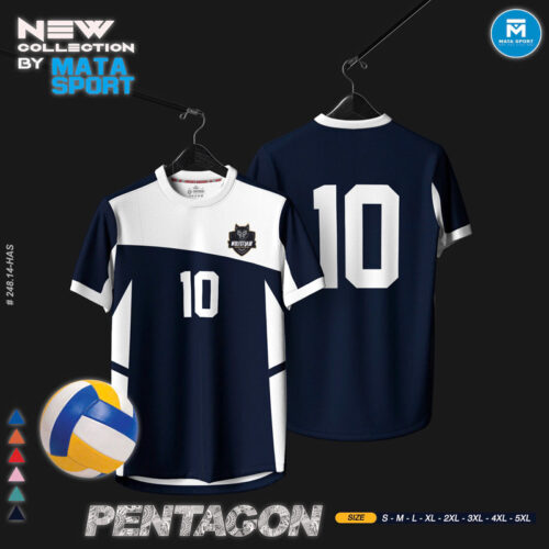 Áo Thể Thao Bóng Chuyền PENTAGON Xanh Navy - MATA SPORT