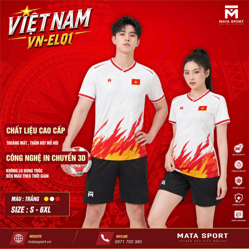 Áo việt nam màu trắng mới