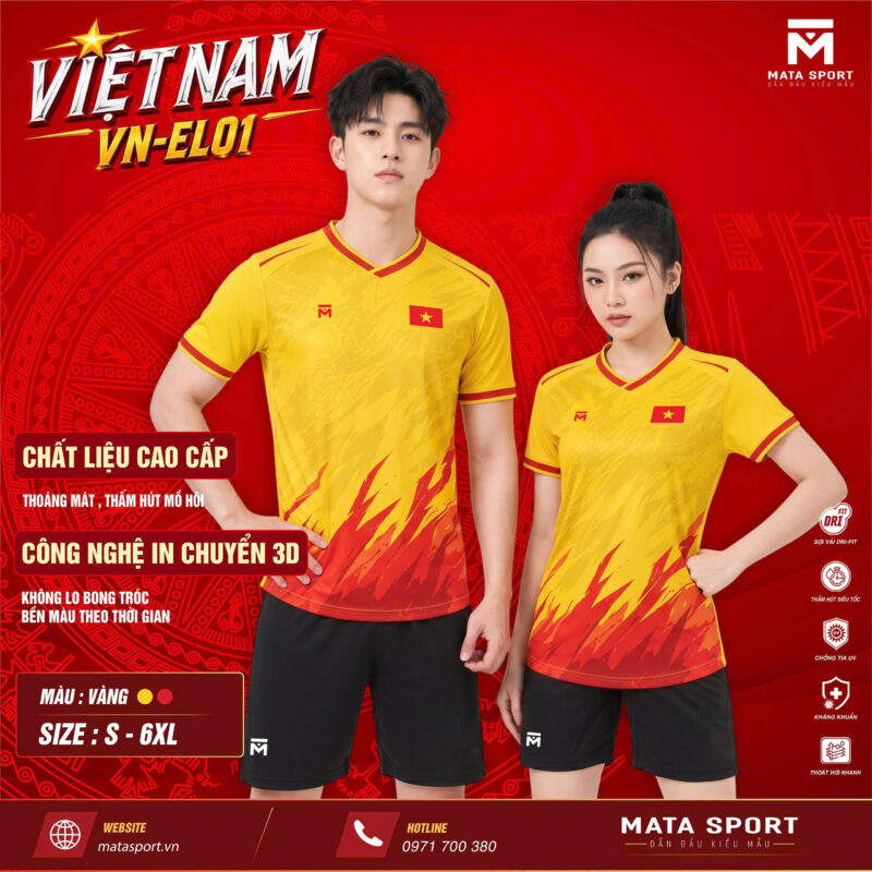 áo việt nam thiết kế màu vàng truyền thống